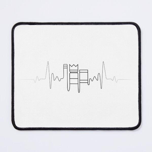Item preview, Kubb Heartbeat (BLACK) designed and sold by Meant for Very Few.