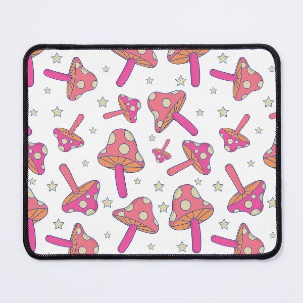 Item preview, Magic mushroom seamless repeat pattern designed and sold by Retro Street Studios.