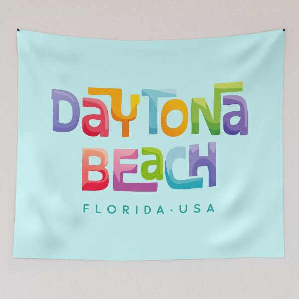Item preview, Daytona Beach Florida Retro Tropical Design designed and sold by Futurebeachbum.