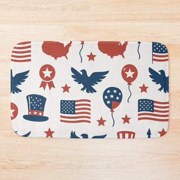 Artikelvorschau, Patriotisches amerikanisches Symbolmuster entworfen und verkauft von FLATVAC STICKER.