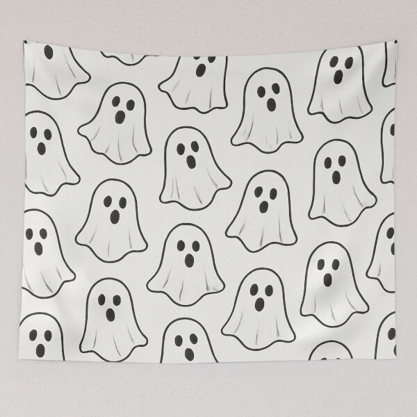 Item preview, Playful Ghost Pattern designed and sold by FLATVAC STICKER.