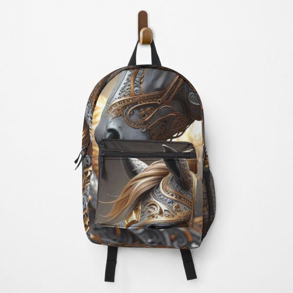 Item preview, Regal Black, Silver & Gold Fractal Horse – Ornamental Fantasy Art designed and sold by Harmonic_Layers.