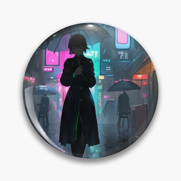 Item preview, Cyberpunk Alley at Night | Neon Rainy Street Sci-Fi Artwork designed and sold by ArtscapeProductions.