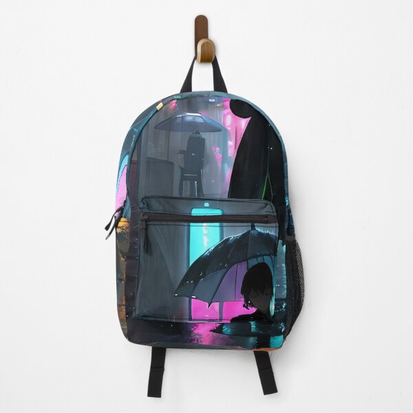 Item preview, Cyberpunk Alley at Night | Neon Rainy Street Sci-Fi Artwork designed and sold by ArtscapeProductions.