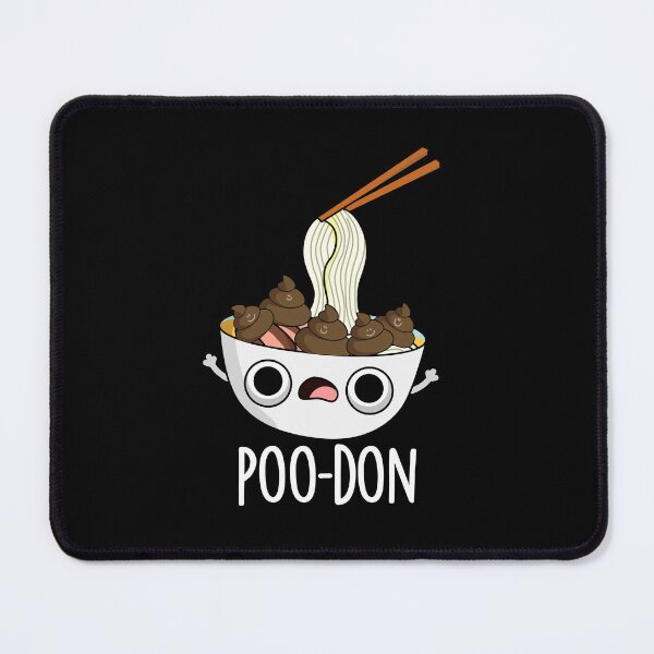 Item preview, Poo-don Funny Udon Pun (Dark BG) designed and sold by punnybone.