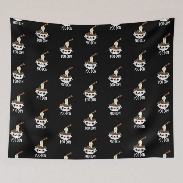 Item preview, Poo-don Funny Udon Pun (Dark BG) designed and sold by punnybone.