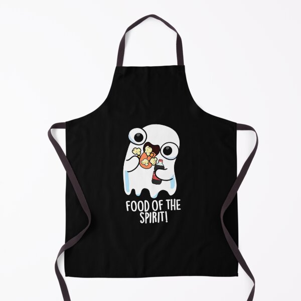 Item preview, Food Of The Spirit Funny Ghost Pun (Dark BG) designed and sold by punnybone.