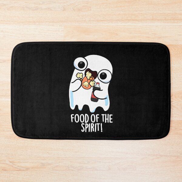 Item preview, Food Of The Spirit Funny Ghost Pun (Dark BG) designed and sold by punnybone.