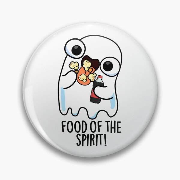 Item preview, Food Of The Spirit Funny Ghost Pun  designed and sold by punnybone.