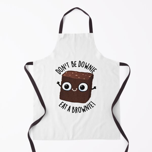 Artikelvorschau, Don't Be Downie Eat A Brownie Positive Food Pun entworfen und verkauft von punnybone.