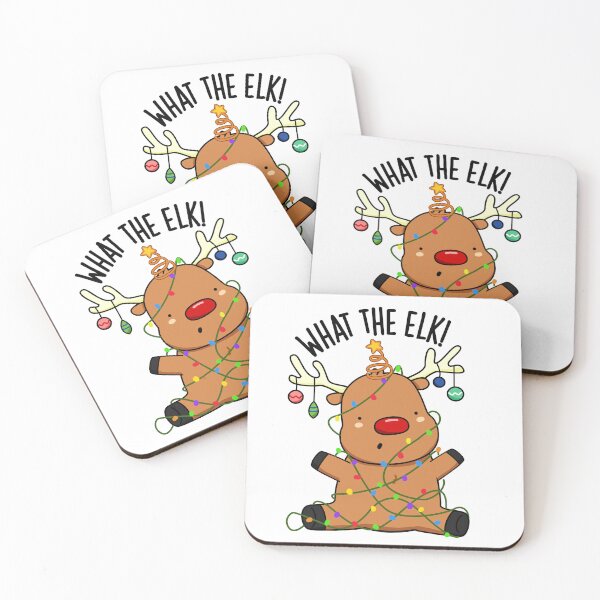 Item preview, What The Elk Funny Animal Pun  designed and sold by punnybone.