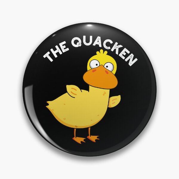 Item preview, The Quacken Funny Duck Pun (Dark BG) designed and sold by punnybone.