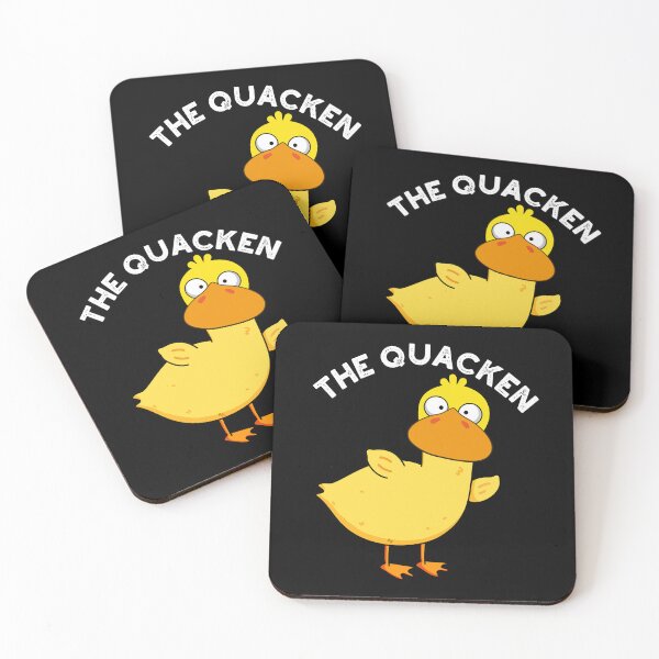 Item preview, The Quacken Funny Duck Pun (Dark BG) designed and sold by punnybone.