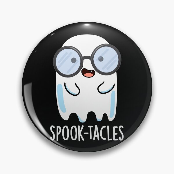 Item preview, Spook-tacles Funny Ghost Pun (Dark BG) designed and sold by punnybone.