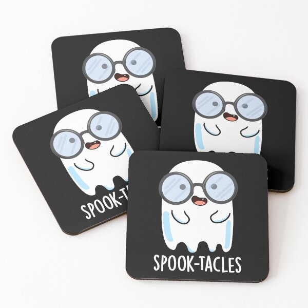 Item preview, Spook-tacles Funny Ghost Pun (Dark BG) designed and sold by punnybone.