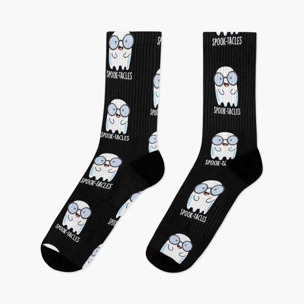 Item preview, Spook-tacles Funny Ghost Pun (Dark BG) designed and sold by punnybone.