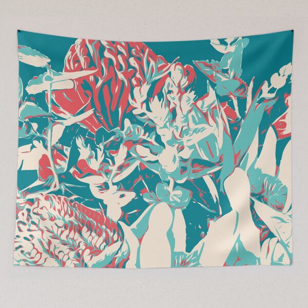 Item preview, Waratah Banksia Eucalyptus bouquet green orange designed and sold by blueidesign.