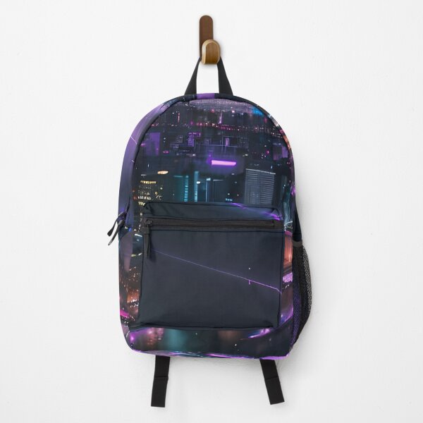 Item preview, Futuristic Neon City Skyline | Cyberpunk Sci-Fi Cityscape Artwork designed and sold by ArtscapeProductions.