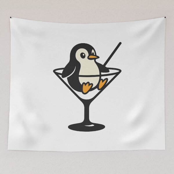 Item preview, Penguin Martini Funny Penguin Design designed and sold by pUNKnown.
