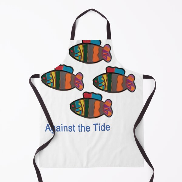 Item preview, Fishes Against the Tide designed and sold by ArleneArtStudio.