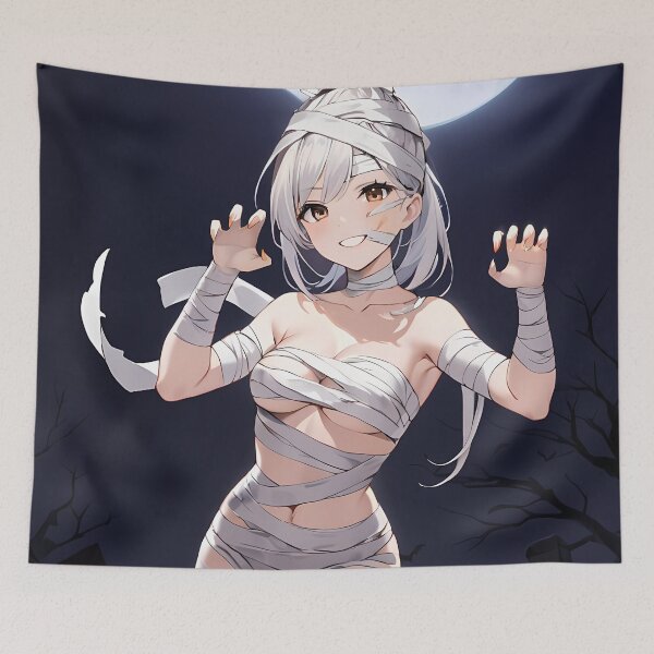 Item preview, Anime Seiko Ayase Dandadan Halloween Mummy Pumpkin Night Chase designed and sold by Spraykart.