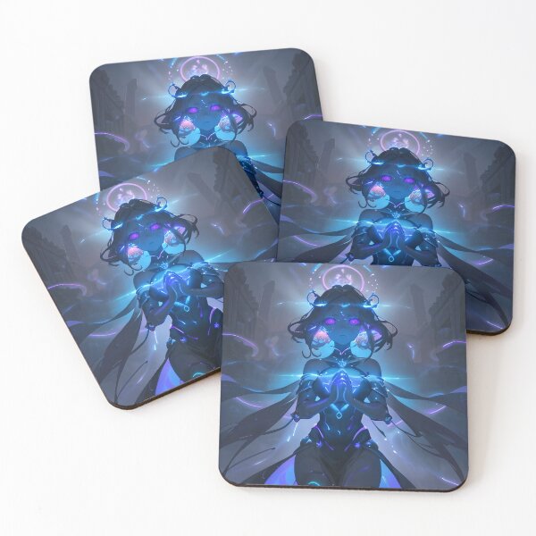 Item preview, Cyberpunk Priestess | Neon Anime Goddess | Sci-Fi Fantasy Artwork designed and sold by ArtscapeProductions.