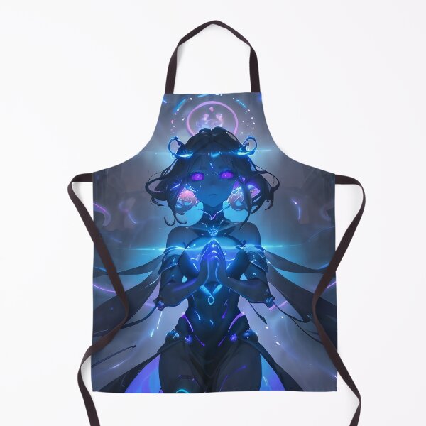Item preview, Cyberpunk Priestess | Neon Anime Goddess | Sci-Fi Fantasy Artwork designed and sold by ArtscapeProductions.