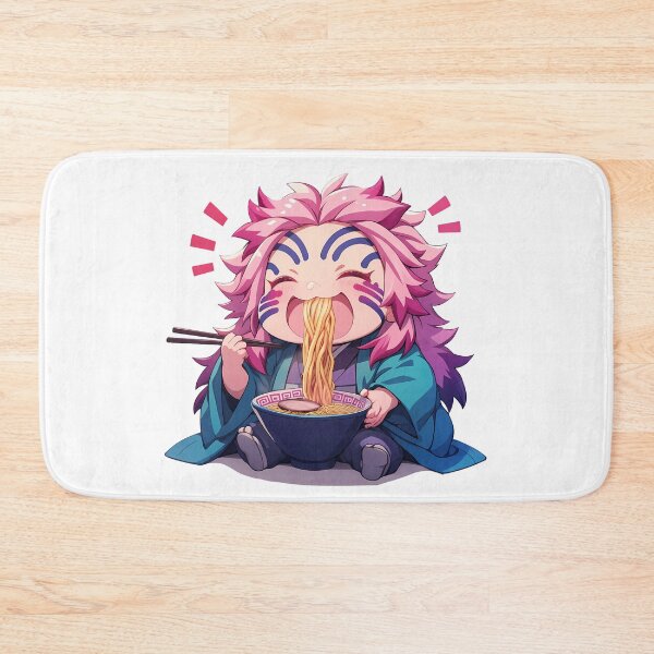 Item preview, Akaza Demon Slayer Anime Ramen Demon Smile Cute Chibi designed and sold by Spraykart.