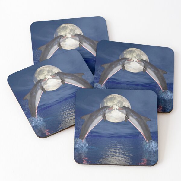 Item preview, Pink Dolphins designed and sold by Solitaire Parke.