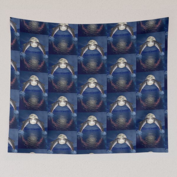 Item preview, Pink Dolphins designed and sold by Solitaire Parke.