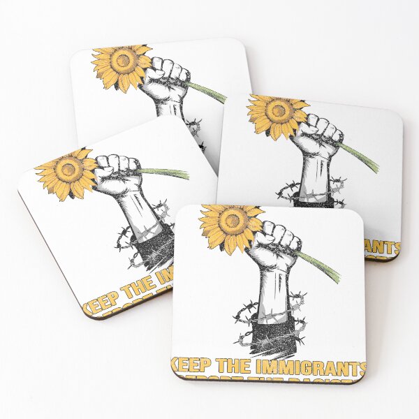 Item preview, Sunflower of hope, Keep The Immigrants Deport The Racists  designed and sold by WhimsyVox.