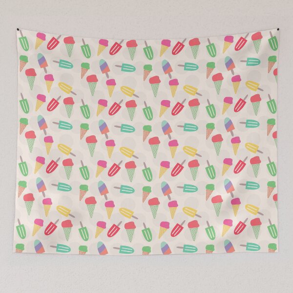 Item preview, Playful Ice Cream Popsicle Pattern for Throw Pillows designed and sold by FestivityFinds.