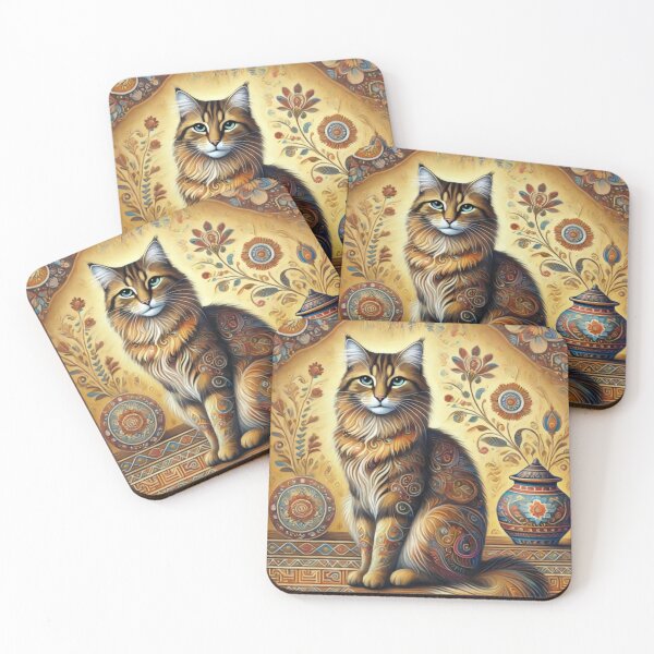 Item preview,  Classic Feline Art Print designed and sold by  RoseCraft Atelier.