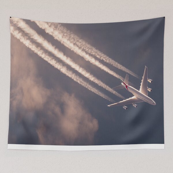 Item preview, Understanding The Crafted Jet Silhouette Of The Emirates A380 Jet designed and sold by Skyframe Aviation.