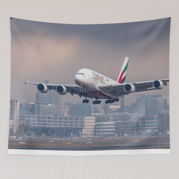 Item preview, Zooming In On The Subtle Air Intake Of The Emirates Airbus A380 designed and sold by Skyframe Aviation.