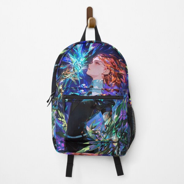 Item preview, Rutile Land Lustrous Anime Girl Shattered Crystals Emerald Blue Magic designed and sold by 108Recordings.