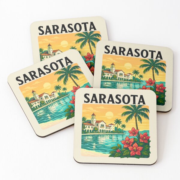 Item preview, Sarasota, Florida — Waterfront Villa and Bougainvillea designed and sold by Myra365Art.