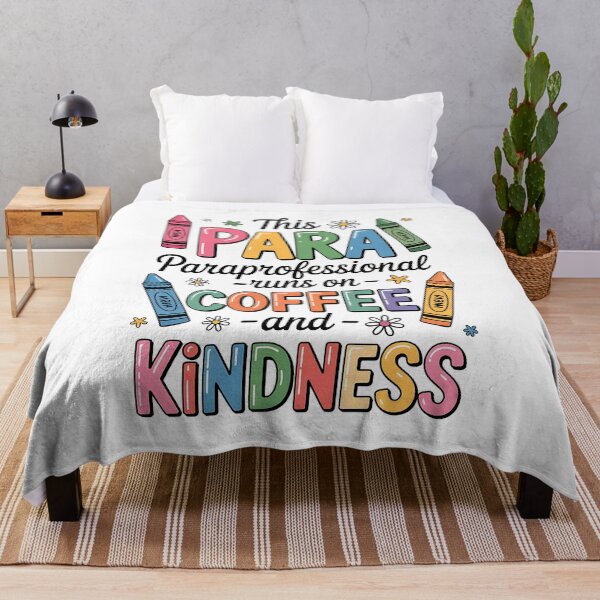 Item preview, Cute This para Paraprofessional Runs on Coffee and Kindness designed and sold by BakeryDozen.