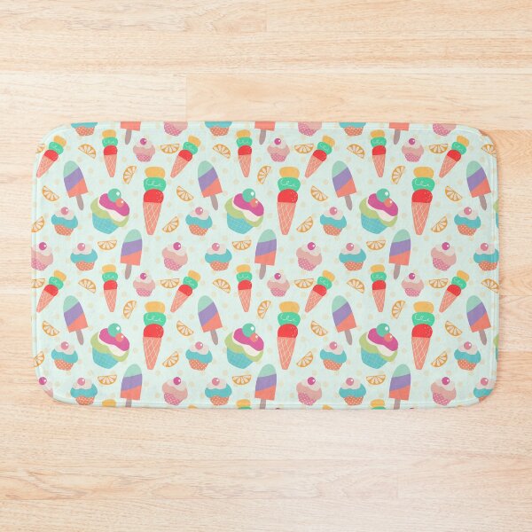 Item preview, Pastel Ice Cream & Cupcake Pattern Sticker designed and sold by FestivityFinds.