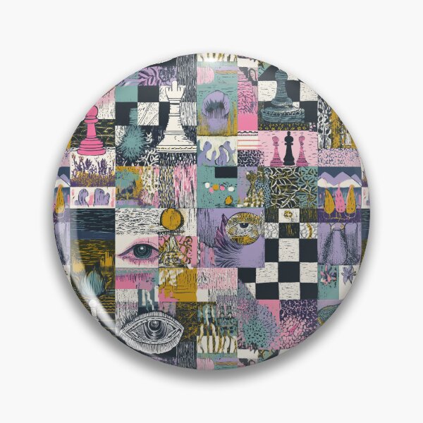 Artikelvorschau, Surreale Schach- und Augen-abstrakte Collage entworfen und verkauft von joannejgg.