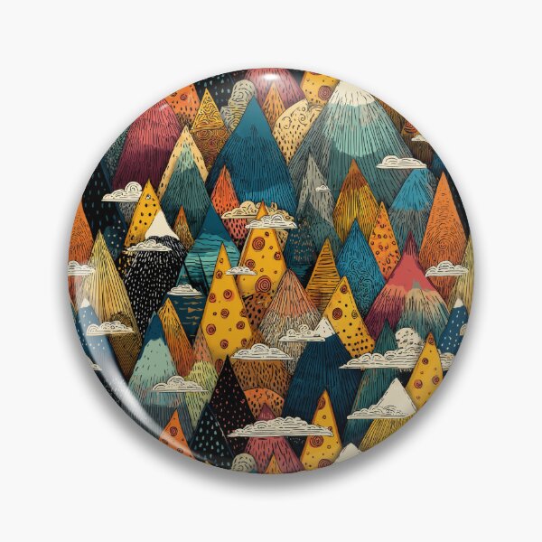 Item preview, Surreal Pizza Slice Mountains with Clouds designed and sold by joannejgg.