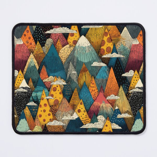 Item preview, Surreal Pizza Slice Mountains with Clouds designed and sold by joannejgg.