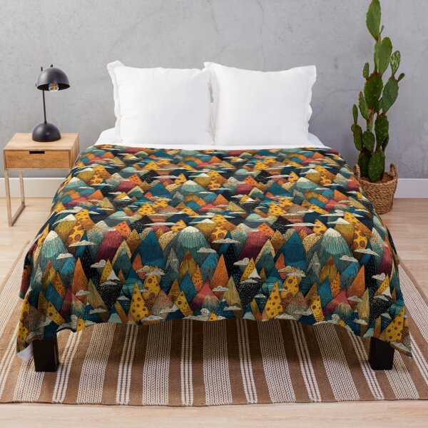 Item preview, Surreal Pizza Slice Mountains with Clouds designed and sold by joannejgg.