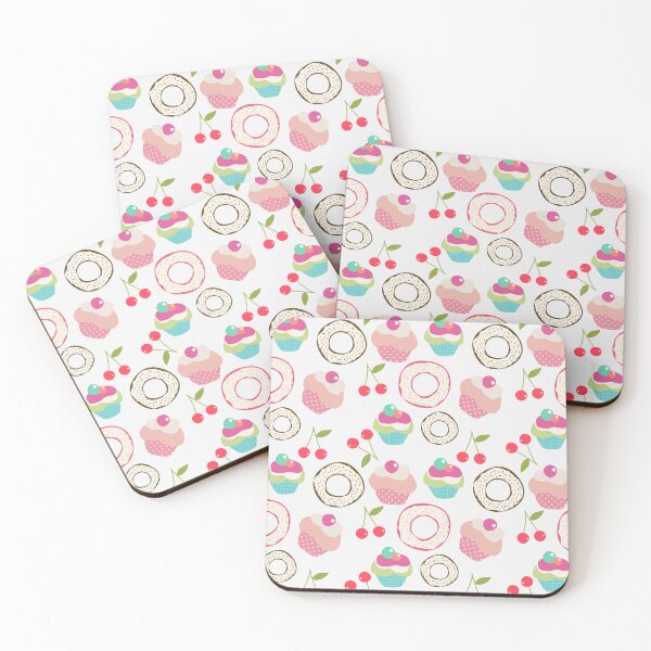 Item preview, Sweet Cupcakes and Donuts Pattern Graphic T-Shirt designed and sold by FestivityFinds.