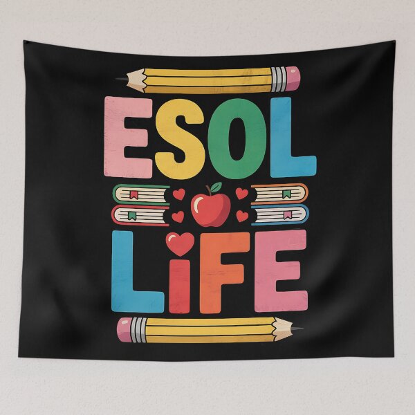 Item preview, ESL English Teacher and Language Art Teaching, ESOL Life designed and sold by BakeryDozen.