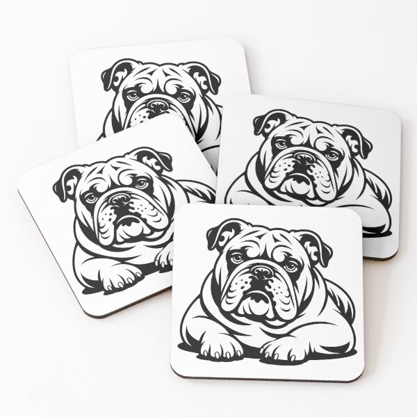 Item preview, English Bulldog Laying Down designed and sold by theartfulaspie.