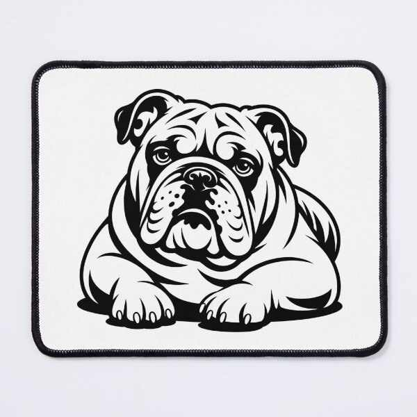 Item preview, English Bulldog Laying Down designed and sold by theartfulaspie.