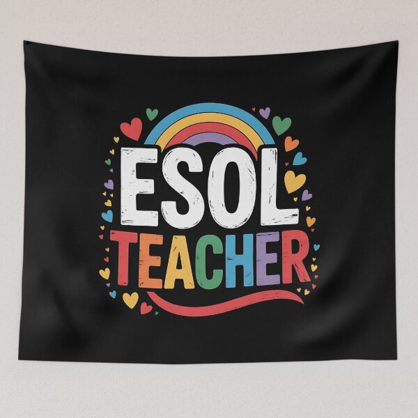 Item preview, ESOL Teacher, ELL English Language Art Teaching and ESL designed and sold by BakeryDozen.
