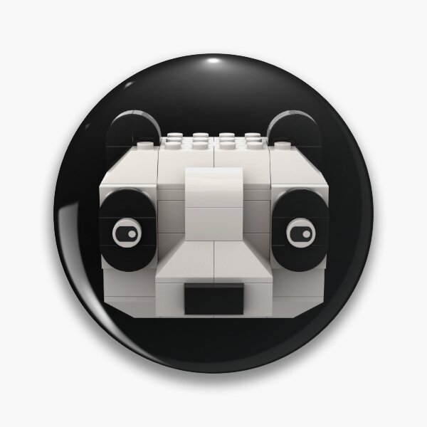 Item preview, Panda made of toy bricks designed and sold by Brickification.