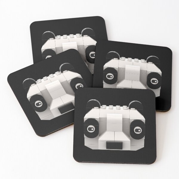 Item preview, Panda made of toy bricks designed and sold by Brickification.